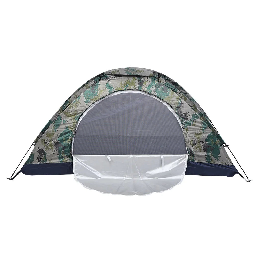 Camouflage Single-Person Windproof Camping & Fishing Tent – Outdoor Leisure Shelter